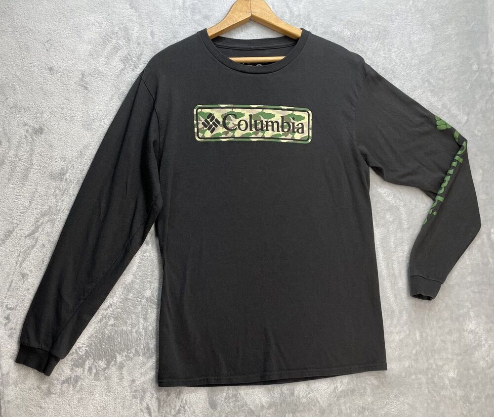 Men's Columbia Long Sleeve Camo Logo Medium